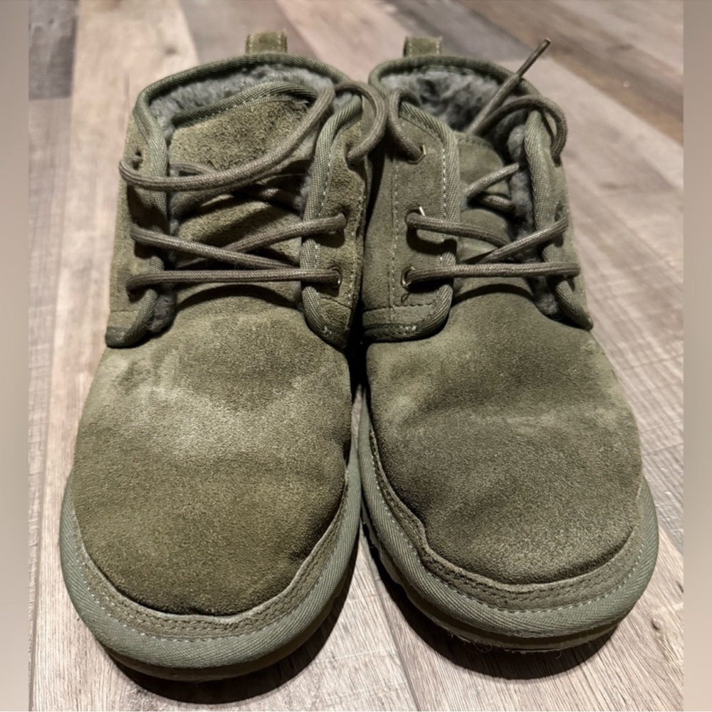 UGG Neumel Chukka Lace-Up Pull On Boots- Green, Women's Size 8